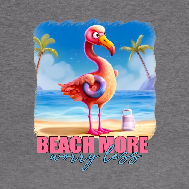 Beach More Worry Less by Designs by Ira